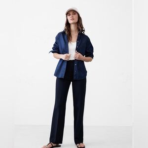 NWT! Banana Republic Navy Ponte Straight Pant - Multiple Sizes🧡
